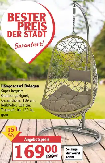 Globus Hängesessel Bologna Angebot