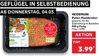 Kaufland Heidemark Puten Hackbraten 800 g Angebot