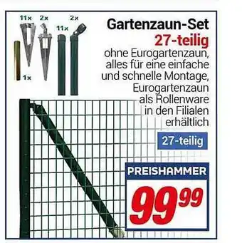 CENTERSHOP Gartenzaun-set 27-teilig Angebot