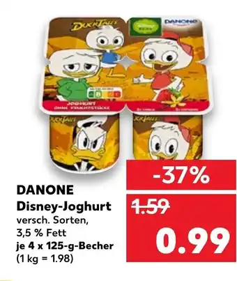 Kaufland Danone Disney Joghurt 4 x125 g Becher Angebot