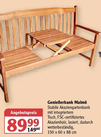 Globus Genießerbank Malmö Angebot