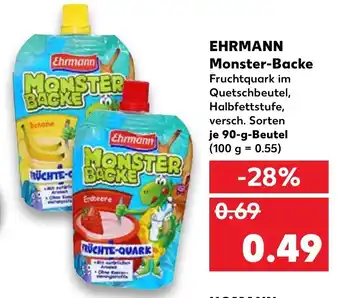 Kaufland Ehrmann Monster Backe 90 g Beutel Angebot