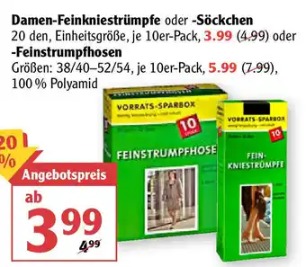 Globus Damen Feinkniestrümpfe oder Söckchen oder Feinstrumpfhosen Angebot