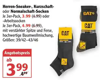 Globus Herren Sneaker, Kurzschaft oder Normalschaft Socken Angebot