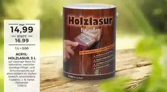 BBM Baumarkt Acryl Holzlasur, 5 L Angebot