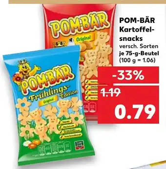 Kaufland Pom Bär Kartoffel snacks 750 g Beutel Angebot