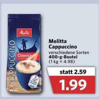 Combi Melitta Cappuccino Angebot