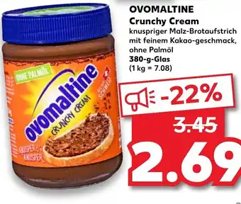 Kaufland Ovomaltine Crunchy Cream 380 g Glas Angebot