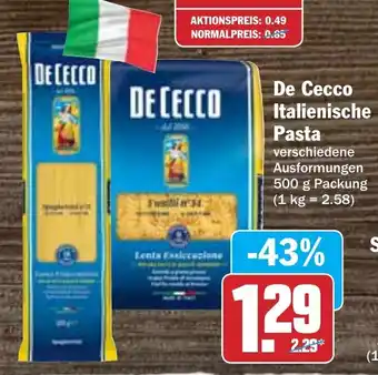 Hit De Cecco Italienische Pasta 500g Angebot