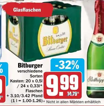 Hit Bitburger 20*50ml/24*330ml Angebot