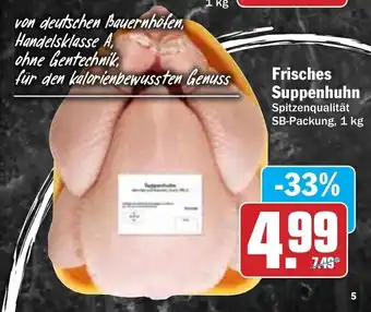 Hit Frisches Suppenhuhn 1kg Angebot