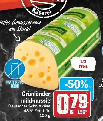 Hit Grunlander mild-nussig 100g Angebot