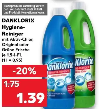 Kaufland DanKlorix Hygienereiniger 1,5 L Angebot