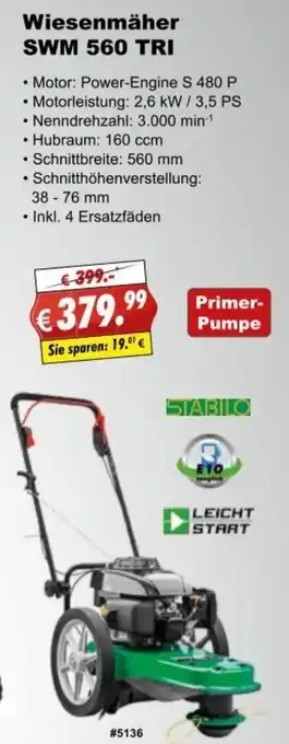 Stabilo Fachmarkt Wiesenmäher SWM 560 Tri Angebot