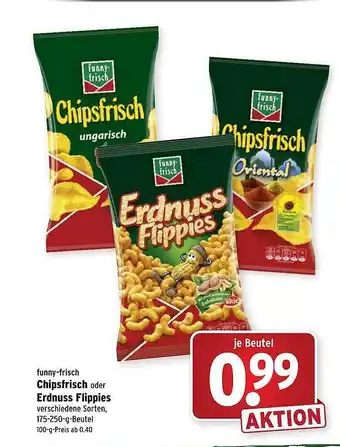 Wasgau Chipsfrisch oder Erdnuss Flippies Angebot