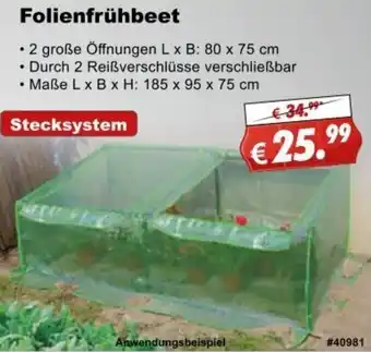 Stabilo Fachmarkt Folienfrühbeet Angebot