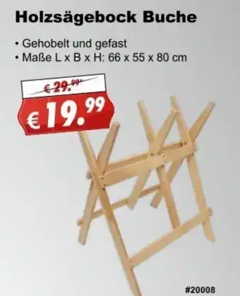 Stabilo Fachmarkt Holzsägebock Buche Angebot