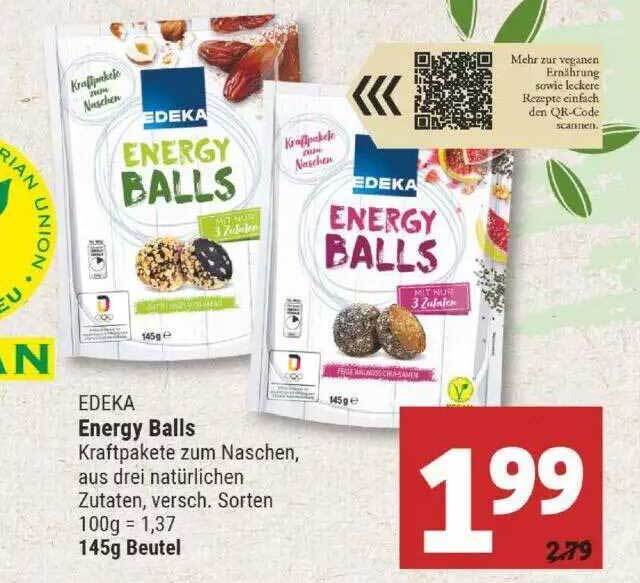 Edeka Energy Balls Angebot bei Marktkauf