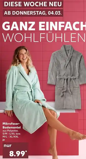 Kaufland Mikrofaser Bademantel Angebot