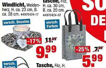 SB Lagerkauf Windlicht Oder Tasche Angebot