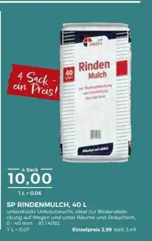 BBM Baumarkt Sp Rindenmulch Angebot