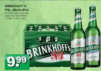 Getränkeparadies Gefromm Brinkhoff's Pils, Alkoholfrei Angebot