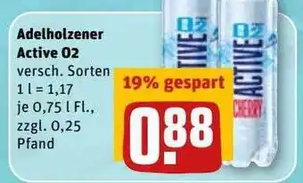 REWE Kaufpark Adelholzener Active O2 Angebot