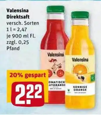 REWE Kaufpark Valensina Direktsaft Angebot