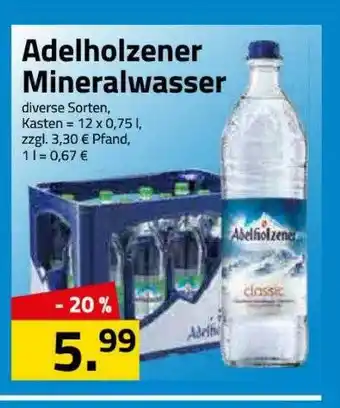 Logo Getränkemarkt Adelholzener Mineralwasser Angebot