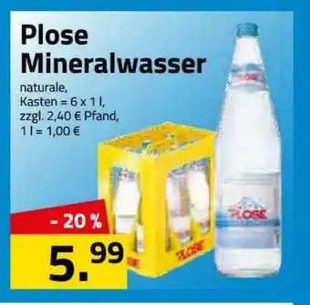 Logo Getränkemarkt Plose Mineralwasser Angebot