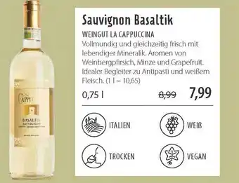 Superbiomarkt Sauvignon Basaltik Weingut La Cappuccina Angebot