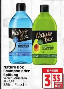 Edeka Nature Box Shampoo Oder Spülung Angebot