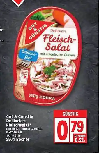 Edeka Gut & Günstig Delikatess Fleischsalat Angebot