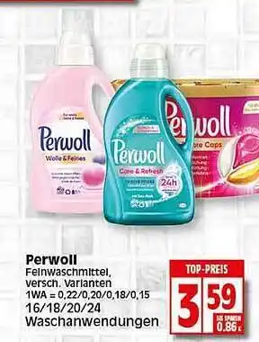 Elli Markt Perwoll Feinwaschmittel Angebot