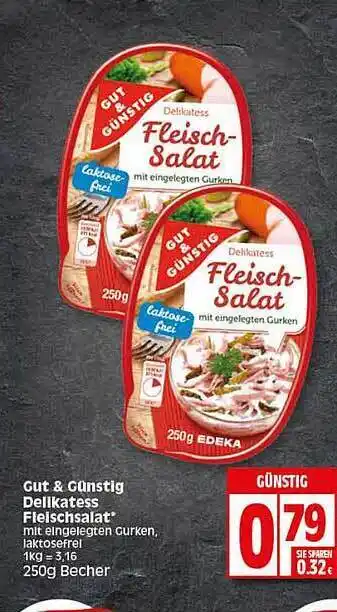 Elli Markt Gut & Günstig Delikatess Fleischsalat Angebot