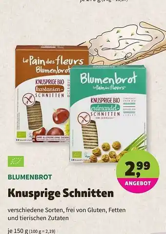 Biomarkt Blumenbrot Knusprige Schnitten Angebot