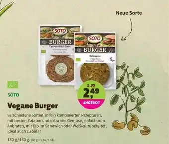 Denns BioMarkt Soto Vegane Burger Angebot