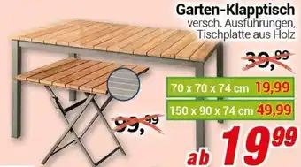 CENTERSHOP Garten Klapptisch Angebot