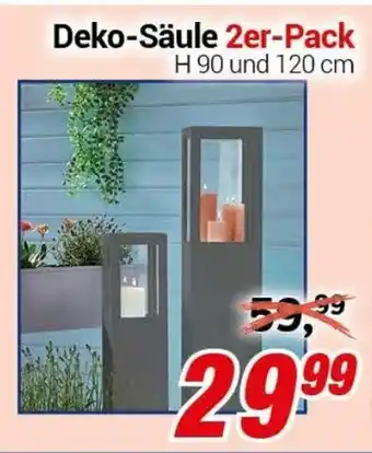 CENTERSHOP Deko Säule 2er Pack Angebot