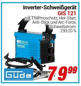 CENTERSHOP Güde Inverter Schweißgerät GIS 121 Angebot