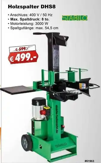 Stabilo Fachmarkt Holzspalter Dhs8 Stabilo Angebot