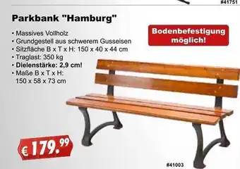 Stabilo Fachmarkt Parkbank Angebot