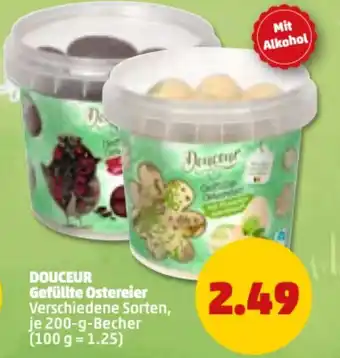 PENNY Douceur Gefüllte Ostereier 200 g Becher Angebot