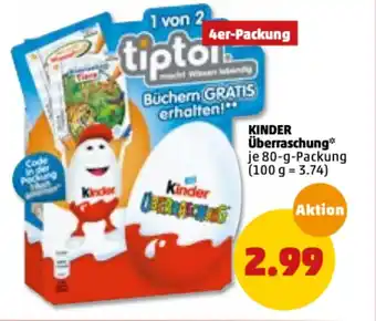 PENNY Kinder überraschung 80 g Angebot