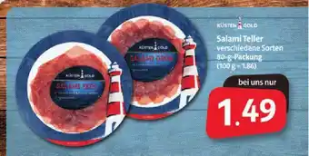 Markant Markt Küsten Gold Salami Teller 80g Angebot