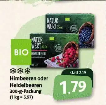 Markant Markt Natur Wert Himbeeren Oder Heidelbeeren 300g Angebot