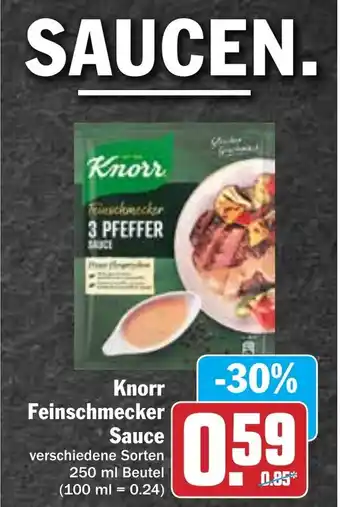 Hit Knorr Feinschmecker Sauce 250 ml Angebot