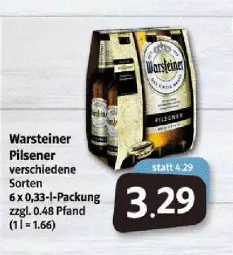 Markant Markt Warsteiner Pilsener 6x0,33L Angebot