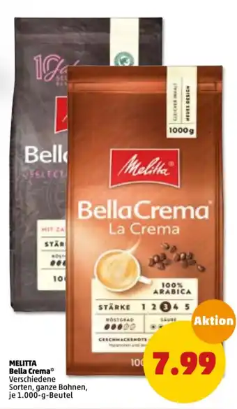 PENNY Melitta Bella Crema 1000 g Beutel Angebot