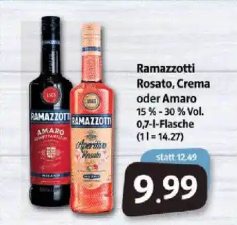 Markant Markt Ramazzotti Rosato, Crema Oder Amaro 0,7L Angebot